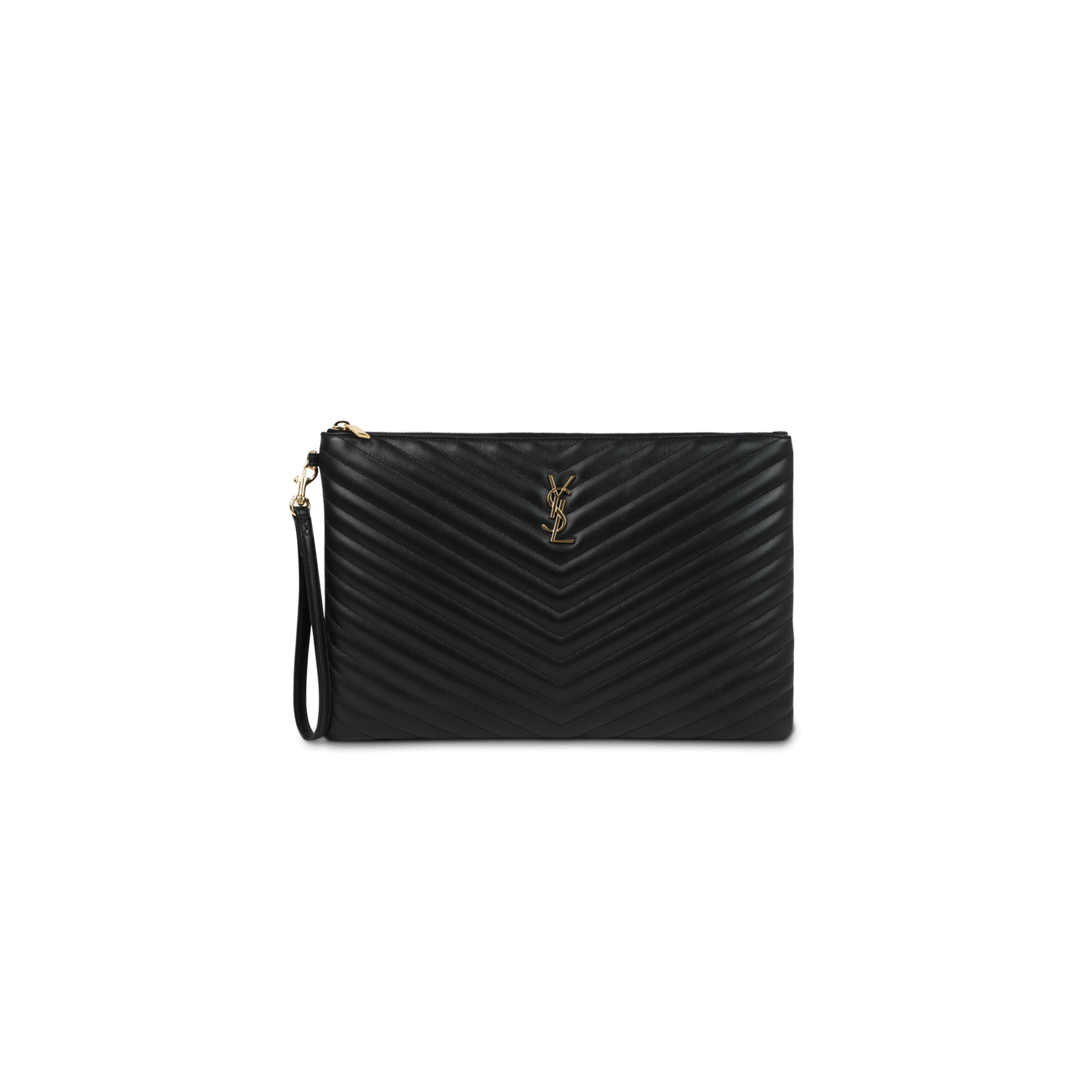 YSL BLACK QUILTED CLUTCH 603601718 (36*24*2cm)